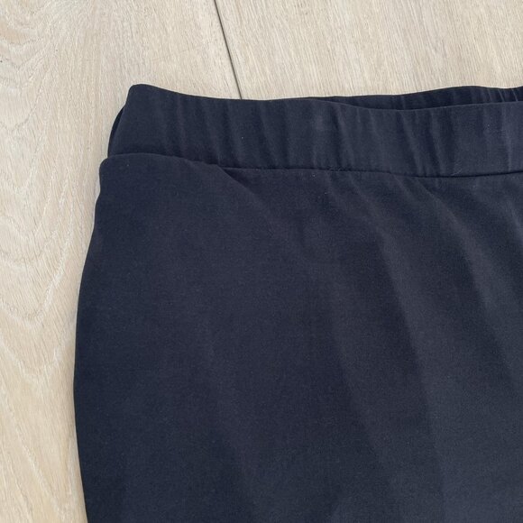 Lane Bryant Pants Womens 26/28 Black Wide Leg Pull On Stretch Knit Plus - Picture 2 of 8